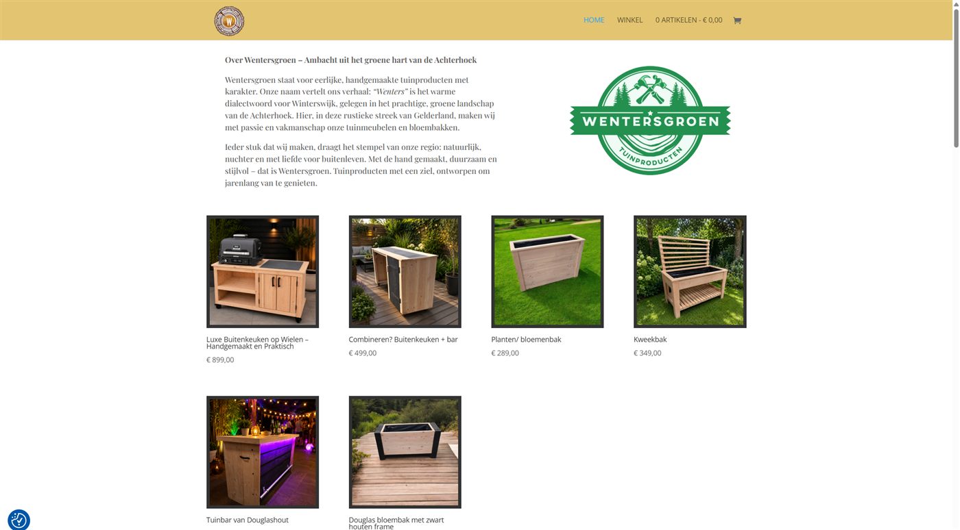 Homepagina van Wenters Tuinproducten